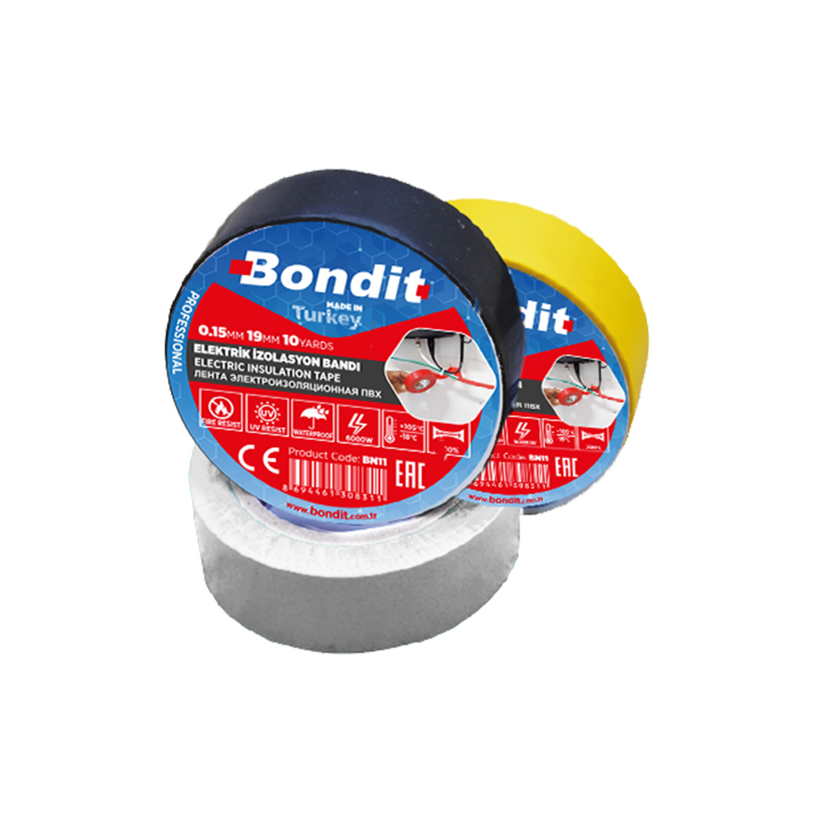 BONDİT ELEKTRİK BANDI RENKLİ